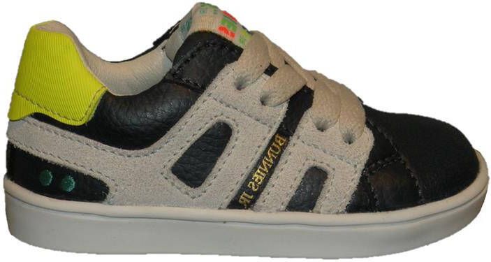 BunniesJR Bunnies JR 223322-529 Jongens Lage Sneakers Blauw Beige Leer Veters - Foto 3