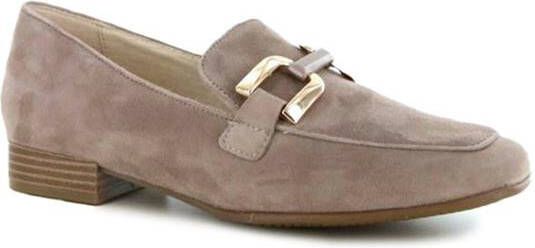 Caprice Norma suède loafers met gesp donkerblauw - Foto 6