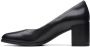 Clarks Dames Freva55 Court D 2 black leather - Thumbnail 2