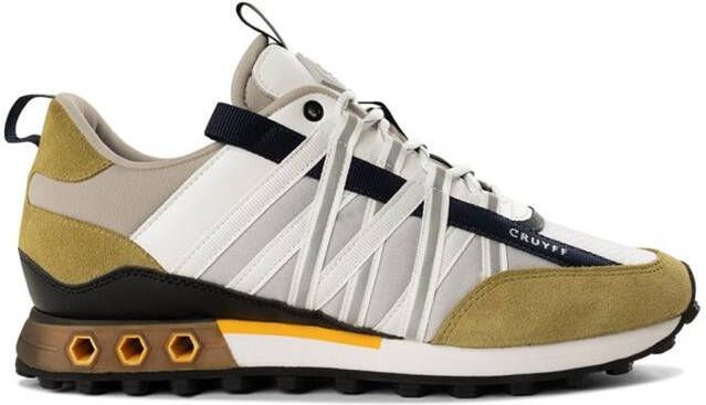 Cruyff Fearia Hex Micro Ripstop Suede Lt. Grey Lawn Green Sneakers Wit Heren - Foto 6