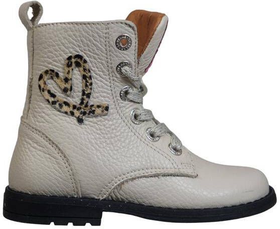 Develab Veterschoen hoog Veterschoen hoog beige - Foto 4