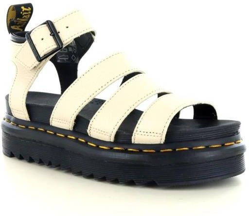 Dr. Martens Beige Sandaal van Textuurleer met Verstelbare Enkelband Beige Dames - Foto 17