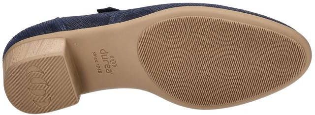 Durea 5726 038 9528 Blauwe brede bandschoenen pumps wijdte K - Foto 4