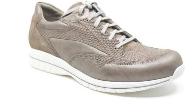 Durea 6148 682 8213 Taupe smalle sneaker wijdte E - Foto 2