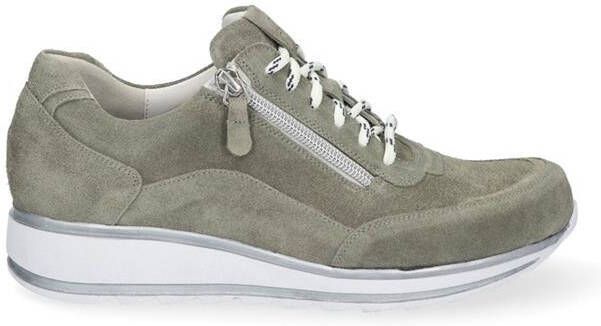 Durea Sneakers Dames Lage sneakers Damesschoenen Suède 6263 688 Groen - Foto 6