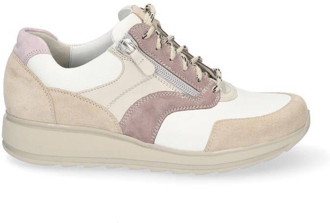 Durea 6279 688K 0358 Taupe Wit Beige K-Wijdte Veterschoenen - Foto 4