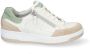 Durea 6281 688 0423 Beige wit combi sneaker wijdte K - Thumbnail 2