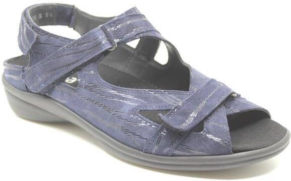 Durea 7258 H Volwassenen Platte sandalenDames Sandalen Kleur: Blauw