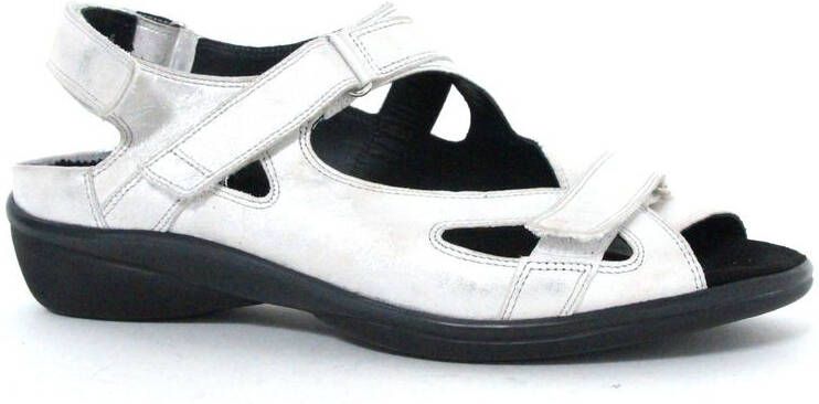 Durea 7258 G Volwassenen Platte sandalen Wit beige - Foto 3