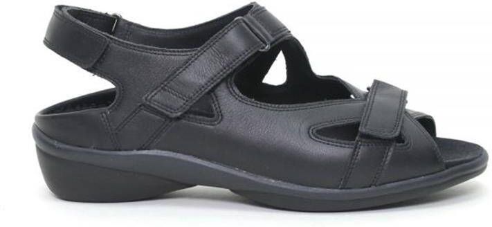 Durea 7258 G Volwassenen Platte sandalenDames Sandalen Kleur: Zwart - Foto 6