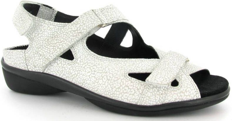 Durea 7258 H Volwassenen Platte sandalenDames Sandalen Wit beige - Foto 5
