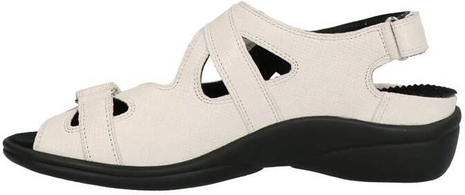 Durea 7258 H Volwassenen Platte sandalenDames Sandalen Wit beige - Foto 6
