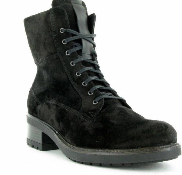 Durea 9725~H~~~~~~~~~~~~~~~~~~~~~~~~ Hoge sneakersVeterlaarzenDames veterschoenenDames sneakersHalf-hoge schoenen Zwart - Foto 4