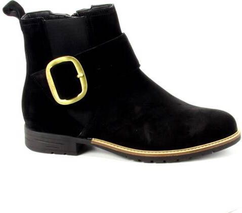 Durea Korte Laars 9754 765 9271 Zwart Suède Wijdte K - Foto 2