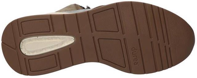 Durea Sneakers Dames Lage sneakers Damesschoenen Suède 9755 685 Beige - Foto 4