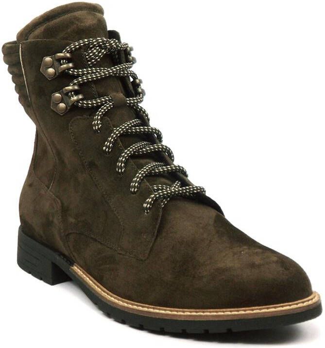 Durea 9776~H~~~~~~~~~~~~~~~~~~~~~~~~ Hoge sneakersVeterlaarzenDames veterschoenenDames sneakersHalf-hoge schoenen Groen - Foto 3