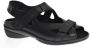 Durea 7258 H Volwassenen Platte sandalen Kleur Zwart - Thumbnail 4