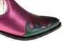 DWRS Austin leren cowboylaarzen fuchsia brons - Thumbnail 3