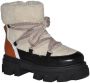 Dwars DWRS Label Dames Harbin Biker Boots Zwart - Thumbnail 2