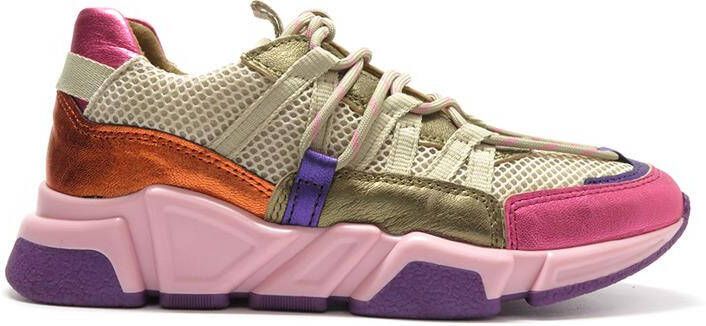 Dwrs LOS Angeles Sneakers | Beige Purple Beige Dames - Foto 6