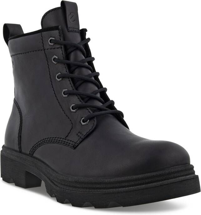 ECCO Grainer M Heren leren veterlaars Zwart Size: 45 (UK 10.5-11)