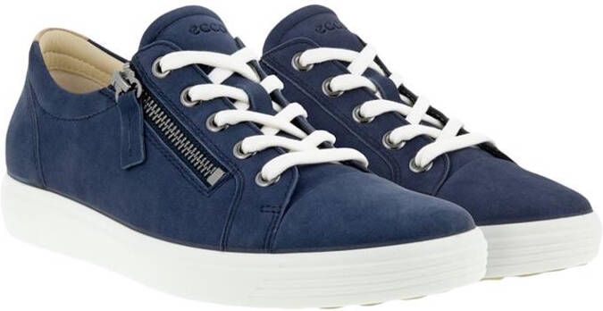 ECCO Soft 7 W Veterschoenen blauw Textiel Dames - Foto 6