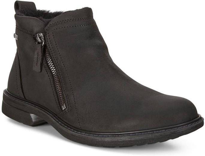 ECCO Turn Heren enkellaars van nubuck met Gore-Tex Zwart Size: 45 (UK 10.5-11)