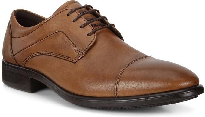 ECCO Citytray Heren leren derby schoen Bruin Size: 45 (UK 10.5-11)