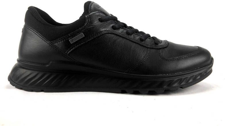 ECCO Exostride M leren Gore-Tex sneaker Zwart Size: 45 (UK 10.5-11)