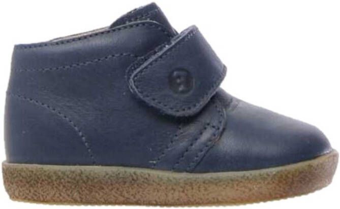 Falcotto grote velcro effen ledern sneakers Conte Navy - Foto 2