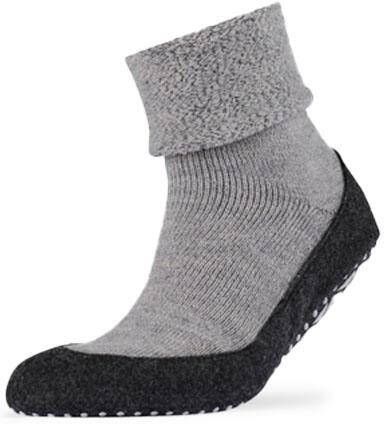 Falke Cosyshoes Pantoffels Anti Slip Sok Lichtgrijs Middengrijs - Foto 12