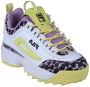 Fila Disruptor F Teens FFT0062.13226 Wit Geel Paars - Thumbnail 3