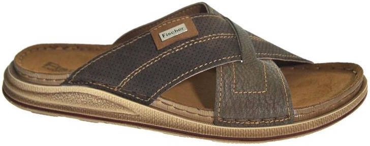 Fischer 536541 705 havanna Heren Slippers Bruin