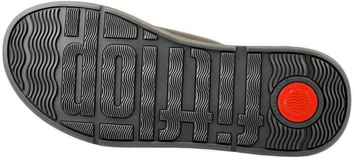 FitFlop Slippers F-MODE LEATHER FLATFORM CROSS SLIDES All Black - Foto 10