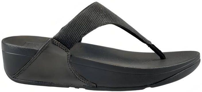 Fitflop Teenslippers LULU SHIMMERLUX TOE-POST SANDALS sleehak zomerschoen slippers in glanzende look - Foto 13