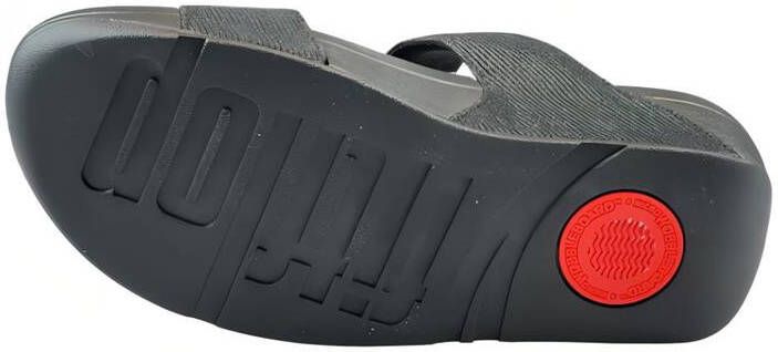 FitFlop TM Lulu Shimmer Adjustable Slides slippers zwart - Foto 6