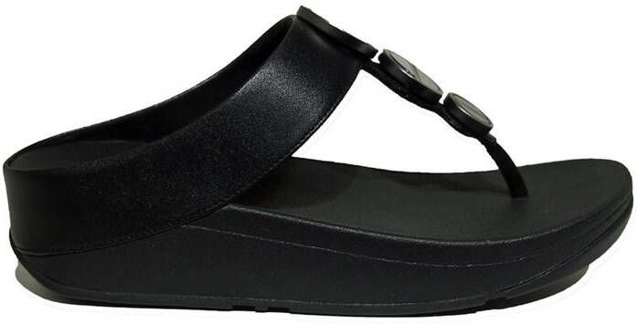 FITFLOP Slippers Dames Fe5 Maat: 40 Materiaal: Leer Kleur: Zwart - Foto 6
