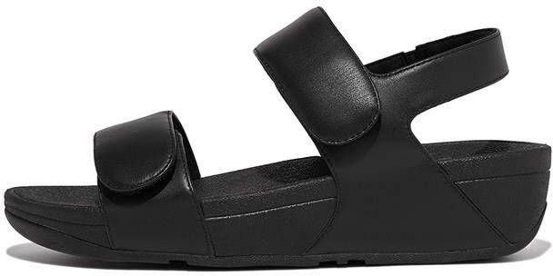 FitFlop TM Lulu Leather Adjustable leren sandalen zwart - Foto 6