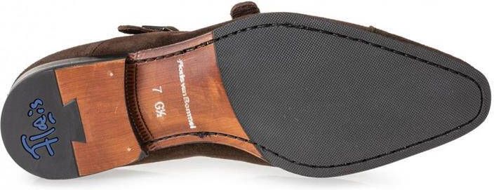 Floris van bommel 30015 Gilli 04.03 Dark Brown G+ Wijdte Gespschoenen - Foto 4