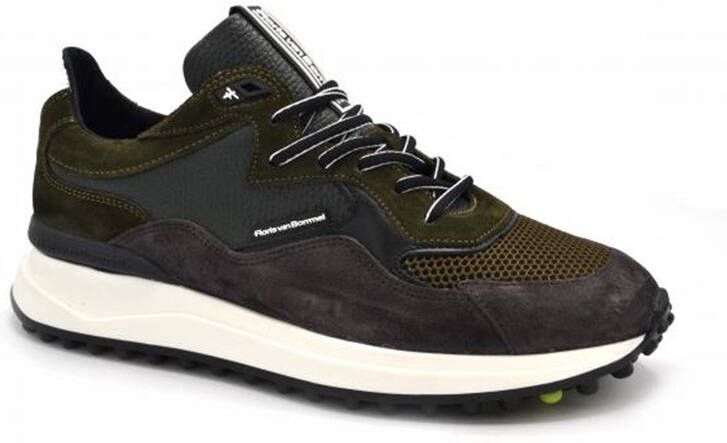 Floris van Bommel Sneaker van leer en suède met mesh details - Foto 3