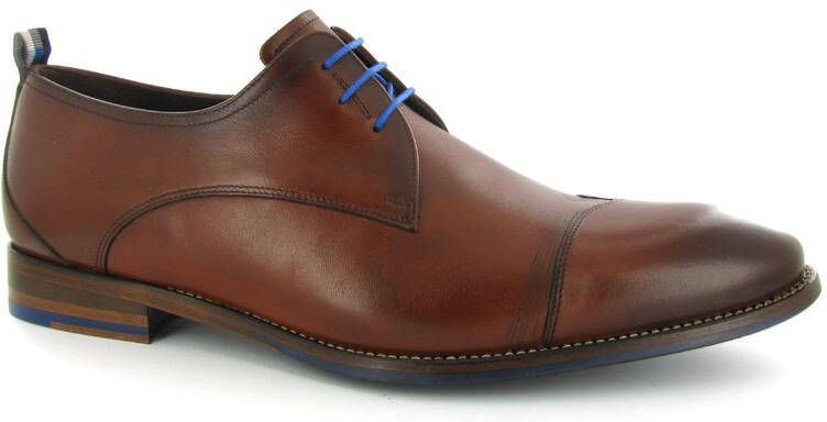 Floris van bommel 30118 De Stapper 02.00 Dark Cognac G+Wijdte Veterschoenen - Foto 11