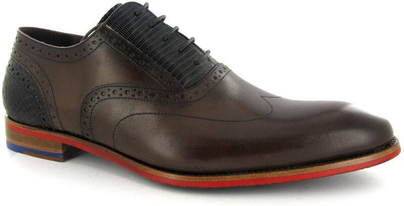 Floris van Bommel 19062 Nette schoenen Business Schoenen Heren Bruin + - Foto 6