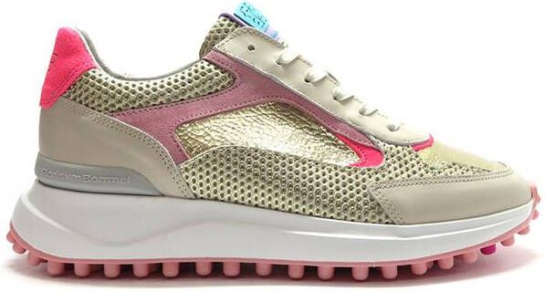 Floris van Floris van Bommel van Floris van Bommel Sneakers Dames Lage sneakers Damesschoenen Leer SFW-10099 mesh Beige combi - Foto 11
