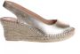 Fred de la Bretoniere 153010285 Espadrilles Met Sleehak Dames Goud - Thumbnail 3