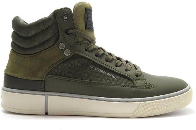 G-Star G Star Raw Ravond Mid Bsc Dnm M Hoge sneakers Leren Sneaker Heren Groen - Foto 9