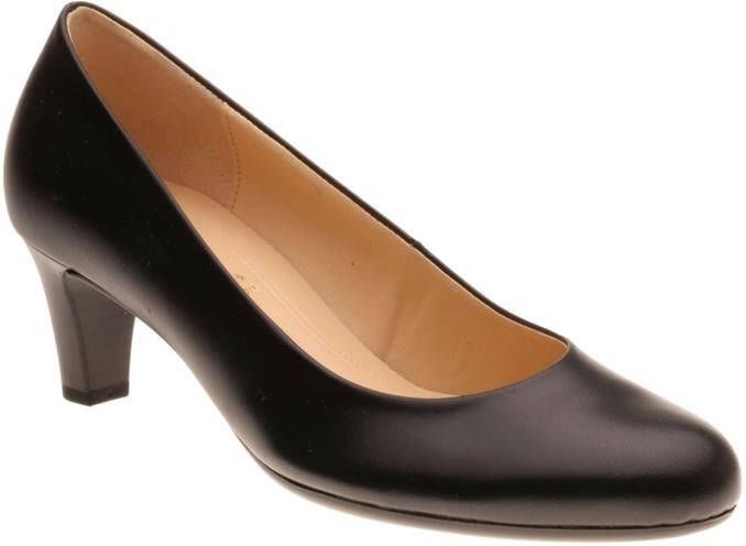Gabor Zwarte Leren Klassieke Elegante Pumps Black Dames - Foto 5