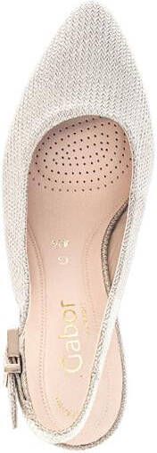 Gabor Slingback Pumps beige Synthetisch - Foto 9