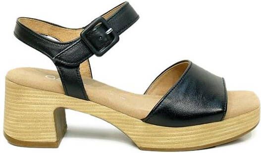 Gabor Verhoog je stijl met zwarte suède hoge hak sandalen Black Dames - Foto 10