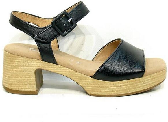 Gabor Verhoog je stijl met zwarte suède hoge hak sandalen Black Dames - Foto 9