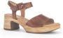 Gabor Lichtgewicht hoge hak sandalen Brown Dames - Thumbnail 4